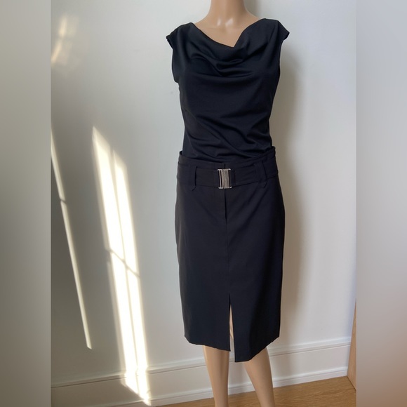 Bedo black pencil skirt and sleeveless top - Picture 1 of 7